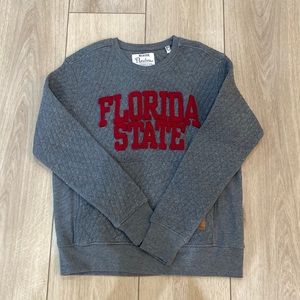 Pressbox Florida State University FSU Sweatshirt Gray EUC